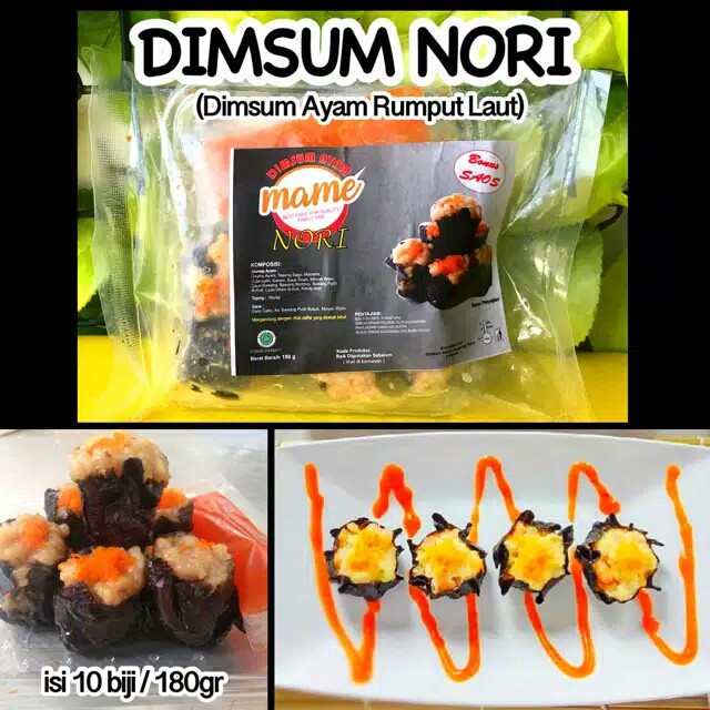 

Dimsum nori isi 10 pcs