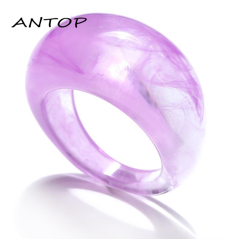 Cincin Bahan Resin Gaya Retro Untuk Wanita