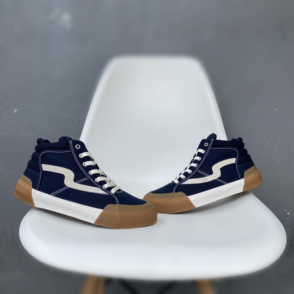 Patrobas Cloud High Navy Original Sepatu Petrobas Biru Navy