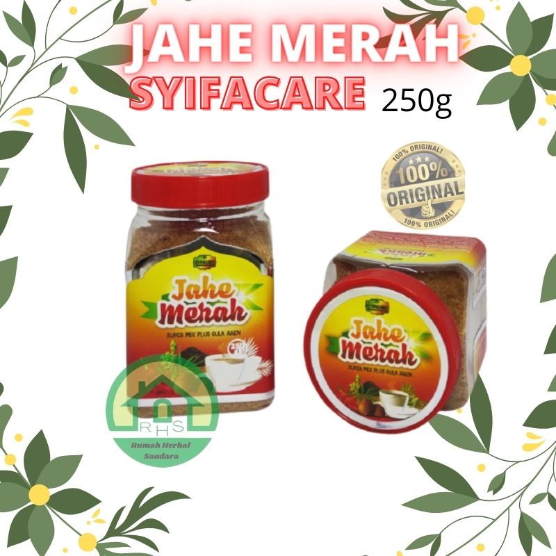

ASLI ORIGINAL TANPA BAHAN PENGAWET Jahe Merah Super Mix Plus Gula Aren Jahe Merah SYIFACARE 250 gr