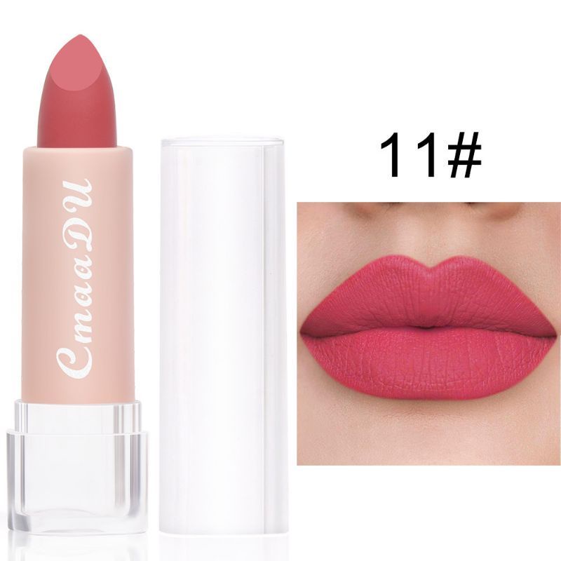 Bundara.id Ko-188 Waterproof Matte lipstick Cmaadu Lipstik Matte anti air