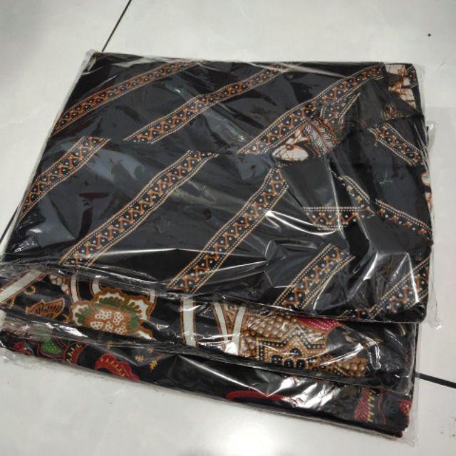 Kemeja Batik Pria Lengan Panjang Size M L Xl Xxl Bswart Batik Hrb026 Kenango Hem Panjang Padi