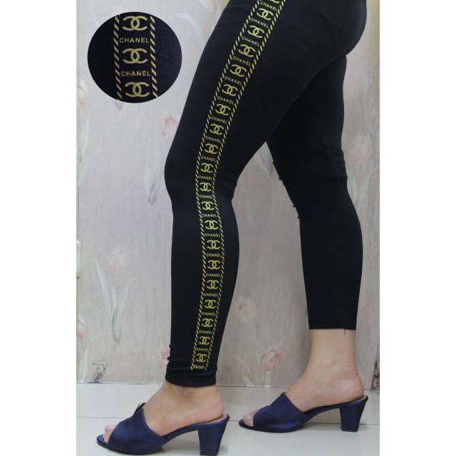 LEGGING IMPORT CHANEL GOLD / LEGGING IMPORT MURAH / LEGGING IMPORT