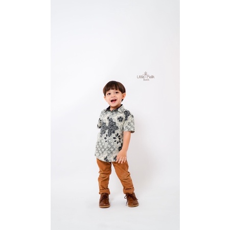 Kemeja Batik Anak, Lenga Pendek  By Little Malik Batik, Batik Cap SOLO