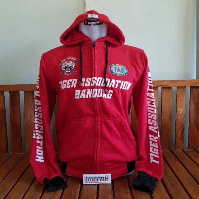 Jaket sweater hoodie honda tiger association bandung 061 tab htci html mbi macan besi club indonesia