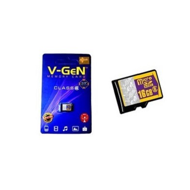 VGEN 16GB MEMORY CARD 16GB CLASS 6 MICRO SD V-GEN ORIGINAL MMC MEMORI HP ANDROID SMARTPHONE