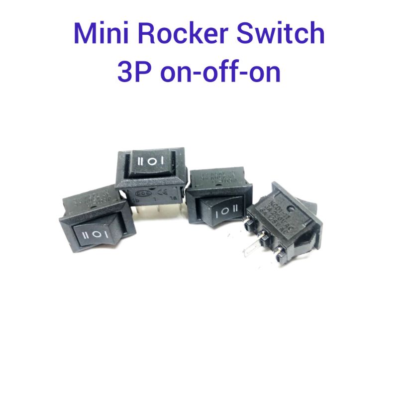 Saklar Rocker Switch 3 Posisi On Off On 3 Kaki Pin