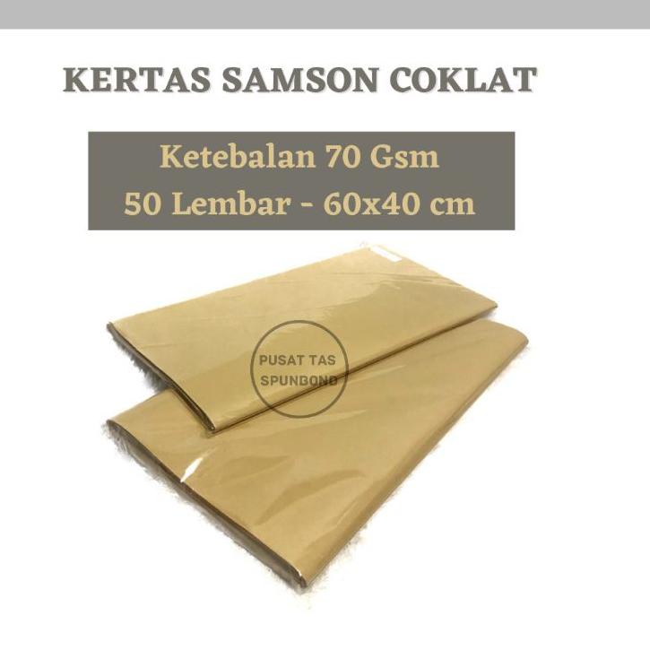 

Terlaris!! Kertas Samson 50 lembar - 60x40 cm / Kertas Coklat / Kertas Packing / Kertas Bungkus MURAH.,..