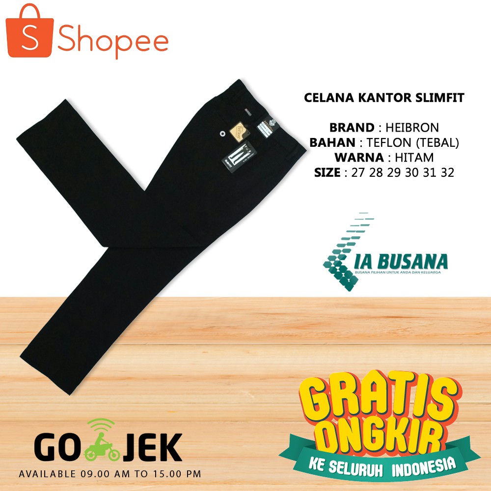  Celana Formal Slim Fit Kerja Bahan Kantor Ekeskutif Muda 