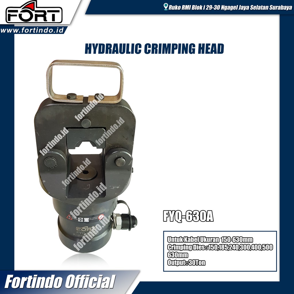 Tang Press FYQ-630A Hidrolik Krimping Head Skun Besar Kabel MERK FORT