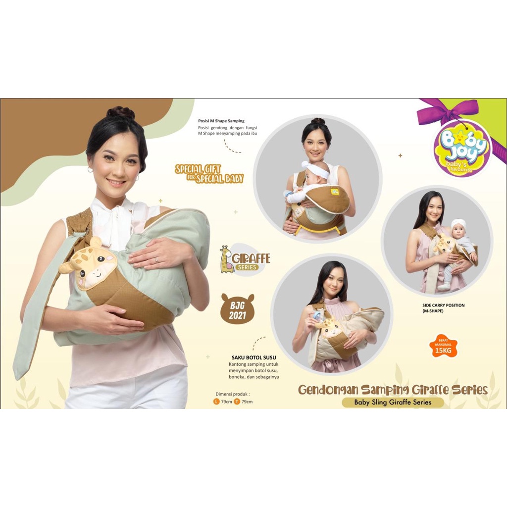 Gendongan Samping Bayi Giraffe Series Baby Joy BJG 2021