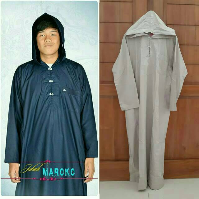 Jubah Gamis Pria Hoodie Al Ham