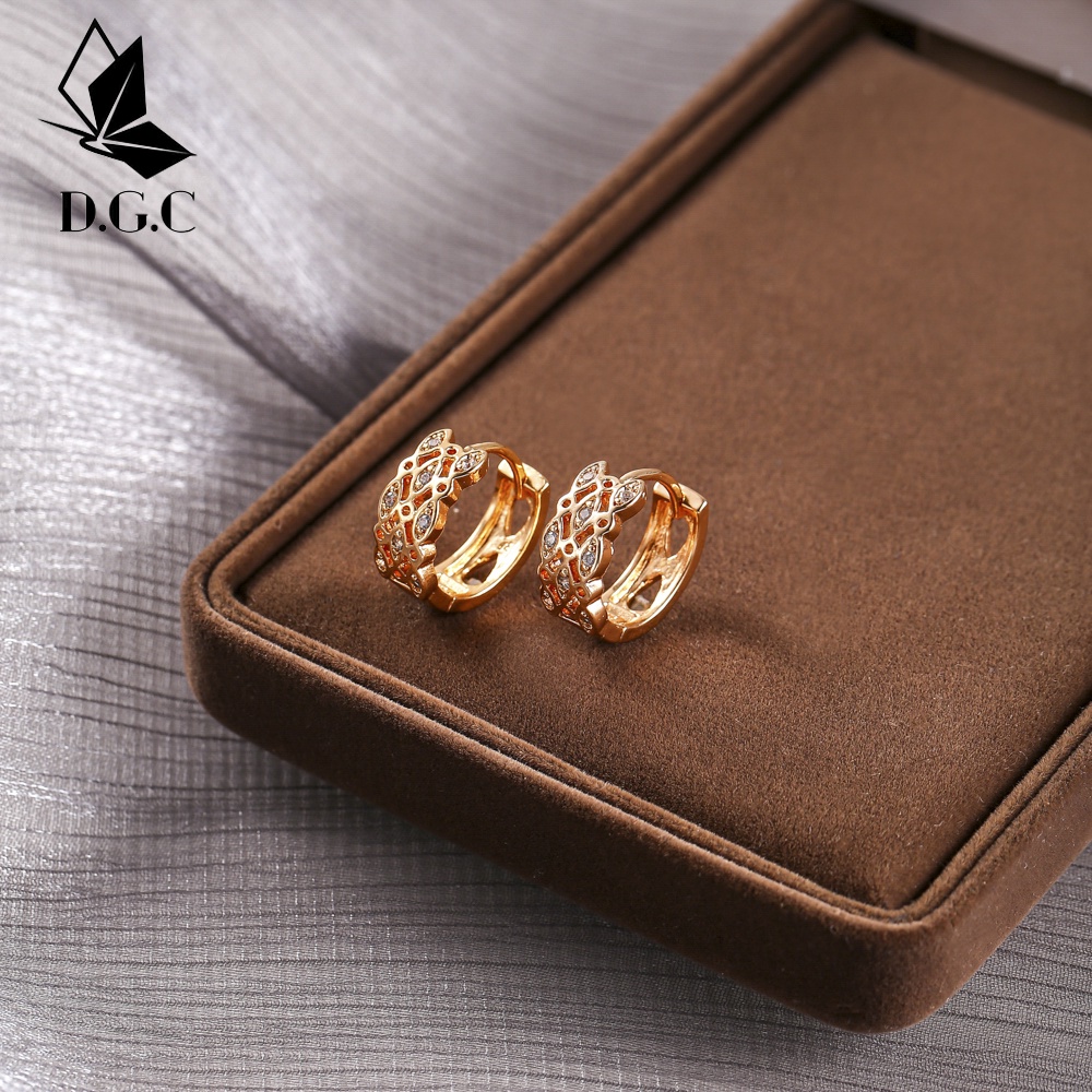 ♥️✅COD✨Anting Korea Titanium Wanita Anti Karat Lapis Emas Perhiasan Murah Berlian Aksesoris Jewelry Anting Pria D597