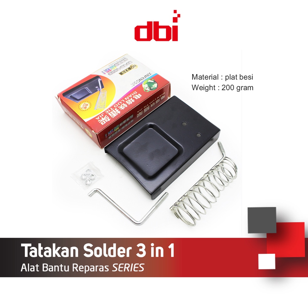 Stand Solder Dudukan Solder Tatakan Solder Tempat Solder Spiral 3IN1