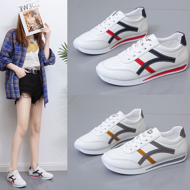 FS035 [ COD ] Sepatu Sneakers Wanita Fashion Korea Santai Premium impor Sepatu Wanita