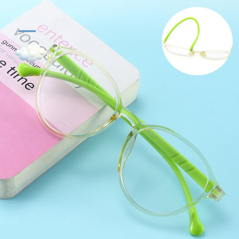 Kacamata Bingkai Bulat Oval Gaya Korea Untuk Anak
