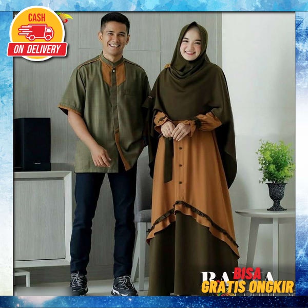 Baju Pasangan Suami Istri 2022 Bju Gamis Model Terbaru Ori Gamis Terbaru2022 Baju Lebaran Pria Wanit