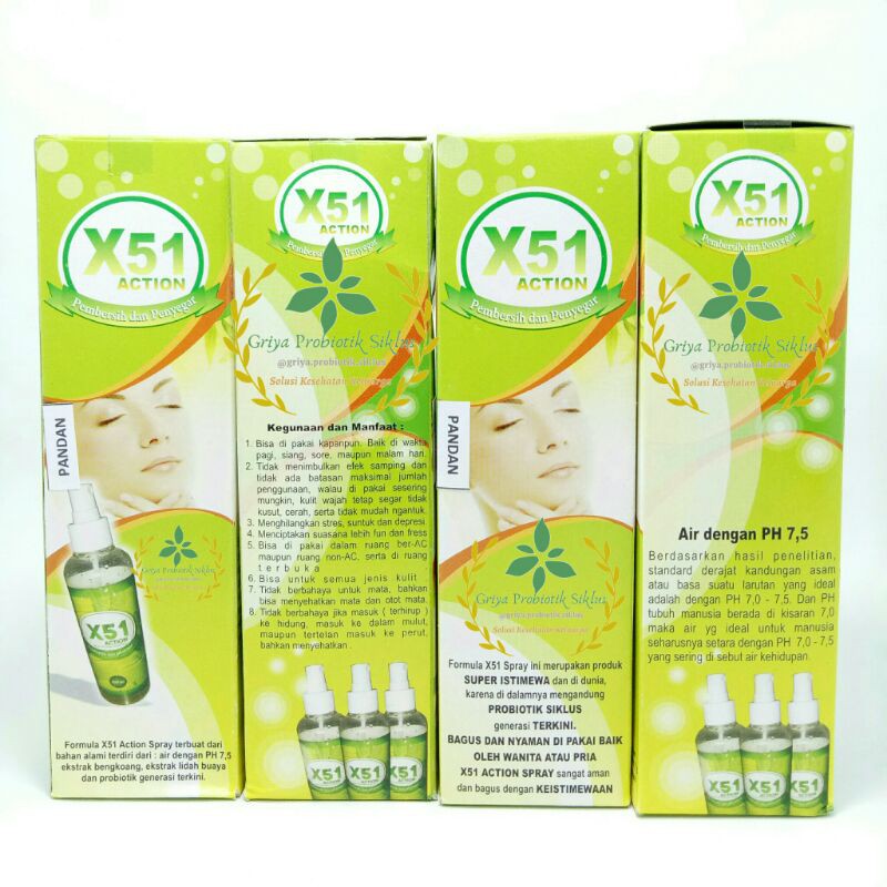 Biosyafa TIARA SPRAY / X51 ACTION SPRAY BIOSYAFA PROBIOTIK SIKLUS 250 ml (untuk masalah kulit)