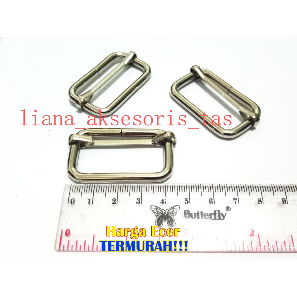 RING JALAN TEBAL (PER 12 PCS) UKURAN 4 CM WARNA SILVER AKSESORIS TAS MURAH FASHION WANITA IMPORT