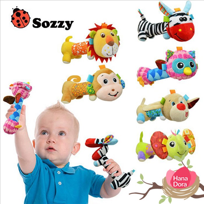 Sozzy Rattle Stick Mirror - Mainan Boneka Anak