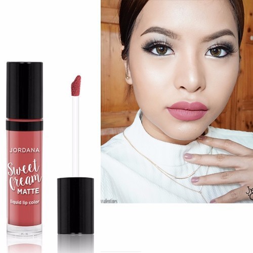 JORDANA Sweet Cream Matte Liquid Lip Color Tiramisu