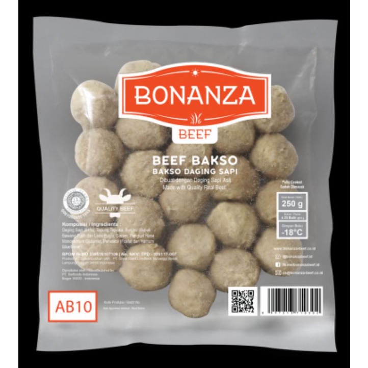 

Belfoods Bakso Bonanza Sapi 250gr