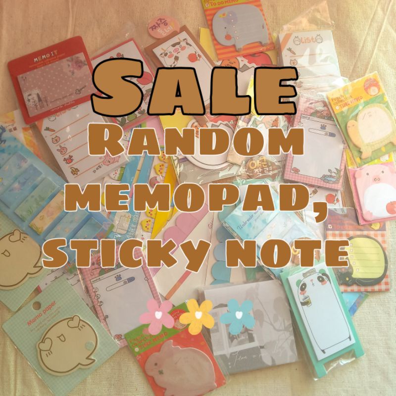 

SALE | random memopad| random stickynote | bundling set
