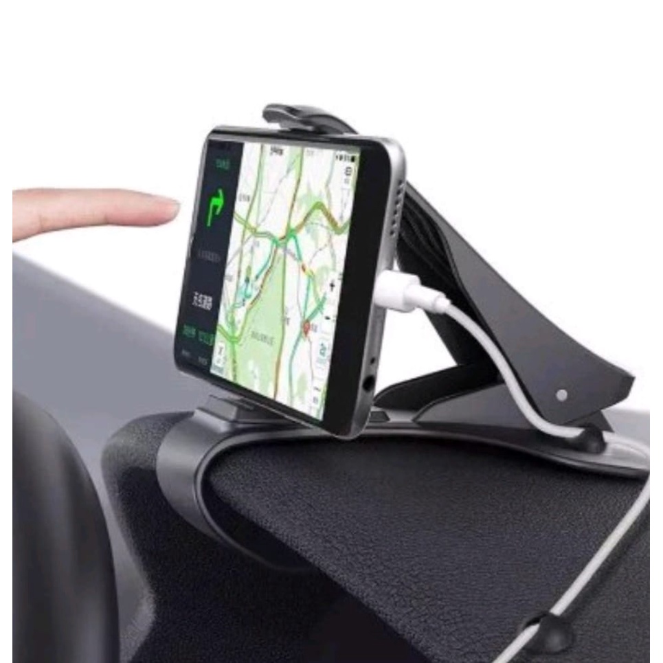 Penyangga Handphone Stand Car Mount 360°-Car Phone Holder Mobil Dashboard Jepit 360 Drajat Dudukan H