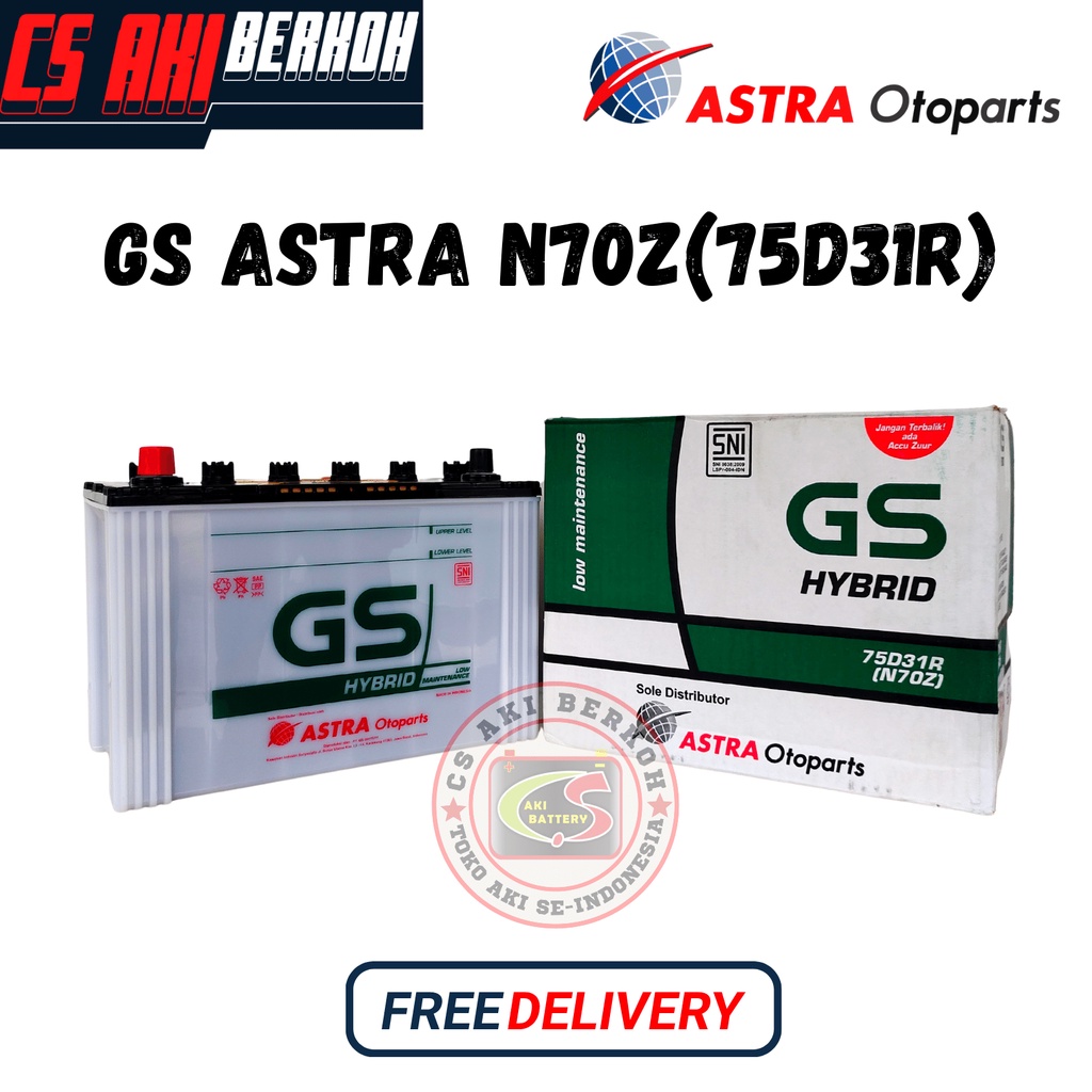 AKI MOBIL GS ASTRA HYBRID N70Z (75D31R)