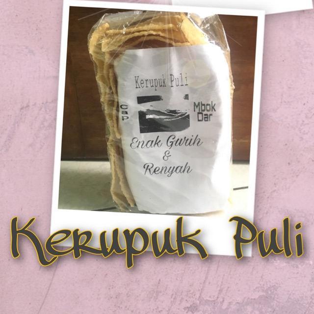 

Kerupuk Puli / kerupuk Beras / kerupuk Gendar 250gram asli Madiun