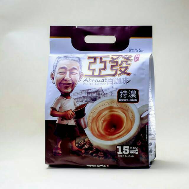 

Kopi Ahhuat ahuat extra rich lebih kaw Kopi Malaysia (15 sachet x 40 gram