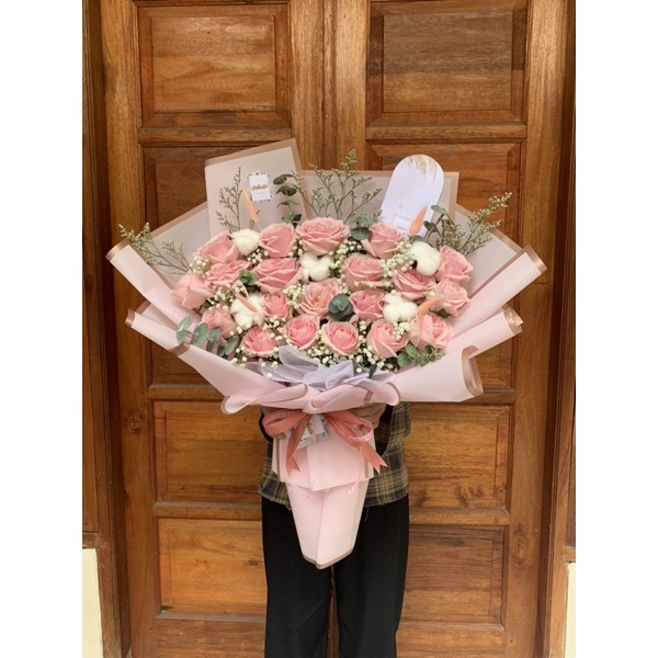 BOUQUET FRESH ROSE MIX DRIED FLOWER VALENTINE EDITION