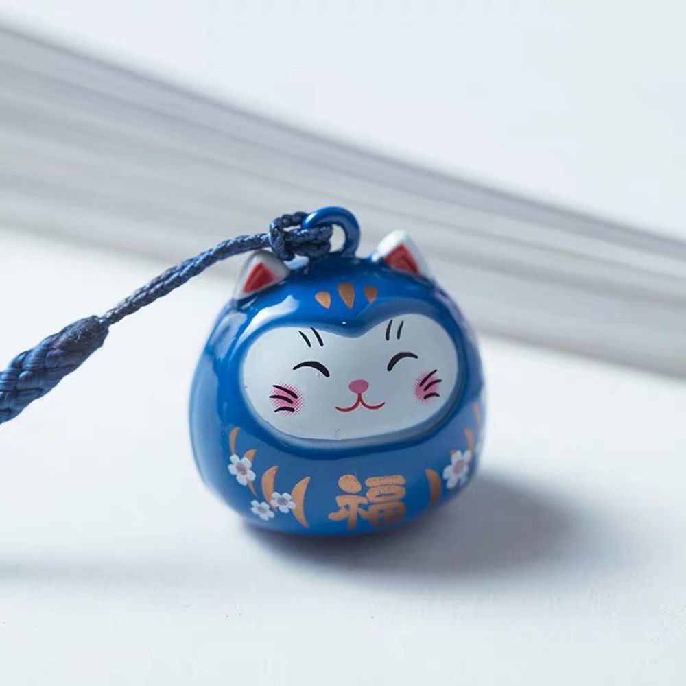 Needway  Cute Maneki Neko Keyrings Ornaments Gifts Bag Decoration Lucky Cat Keychains New Charm Cartoon Door Key Car Key Pendant/Multicolor