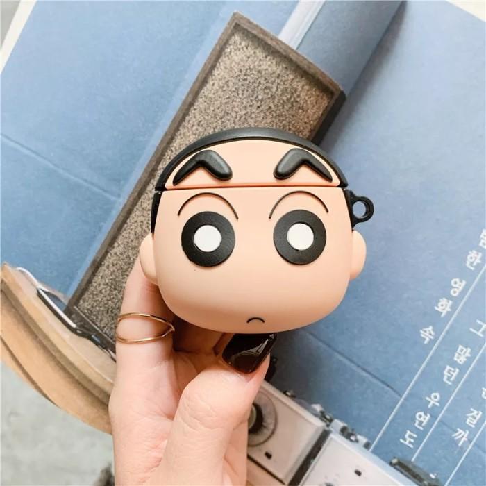 Shin Chan, Chibi Maruko, Mario 3D Silicone Airpods Case Pouch