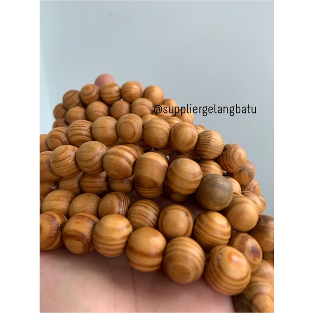 bahan Kokka Koka Kaukah 14mm kayu craft gelang kalung serat cokelat