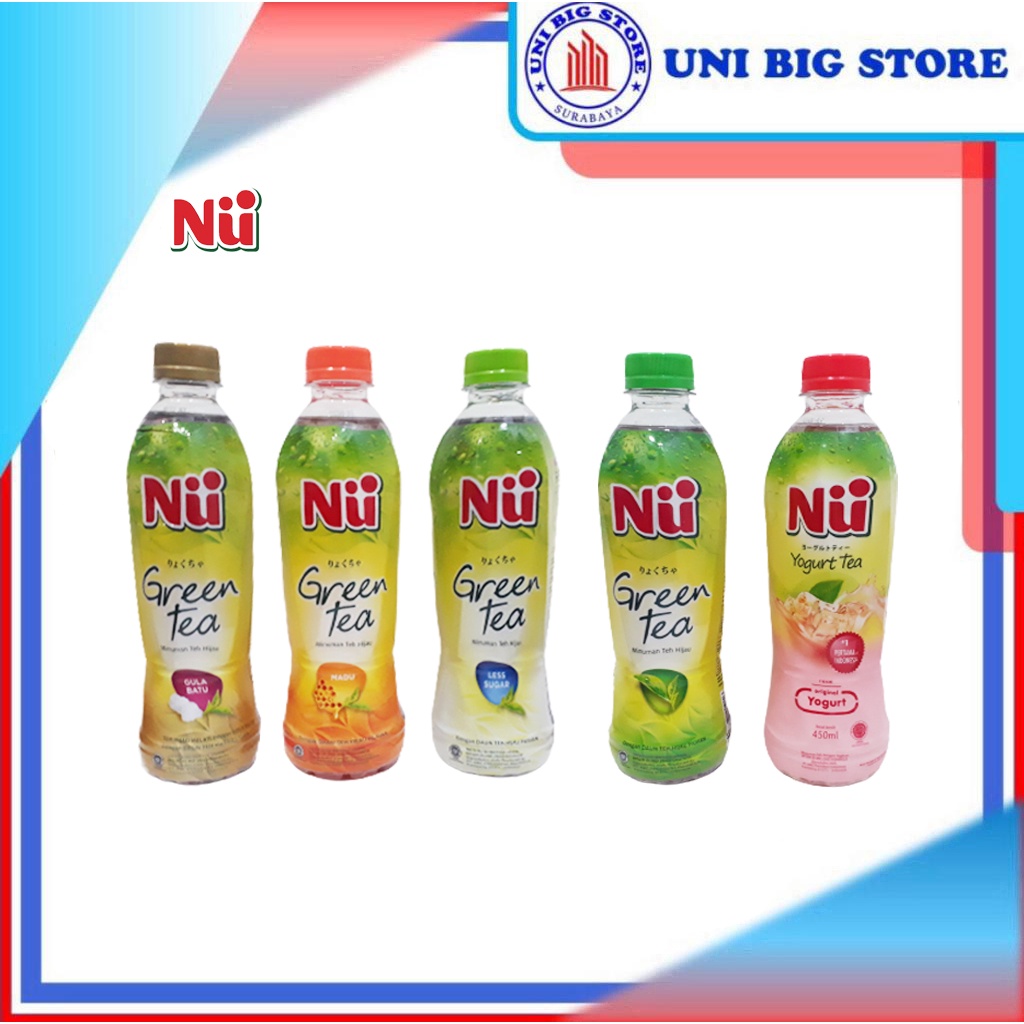 Jual Nu Green Tea Yoghurt Jasmine Honey Rock Sugar Drink Less Sugar 450