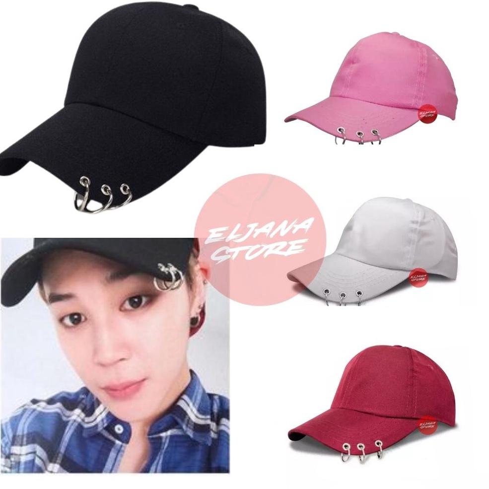 K6P7  topi Cincin Polos / topi  cincin / topi anting / topi korea / Topi Anting Polos 8RM