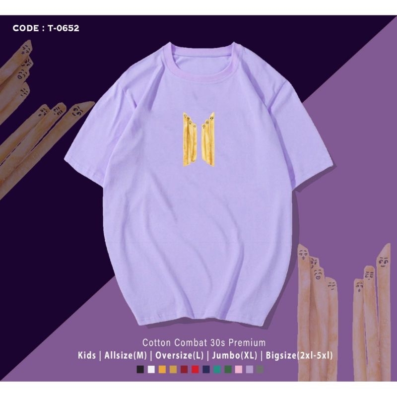 T-SHIRT/KAOS BTS MEAL FRENCH FRIED/UNISEX PREMIUM OVERSIZE