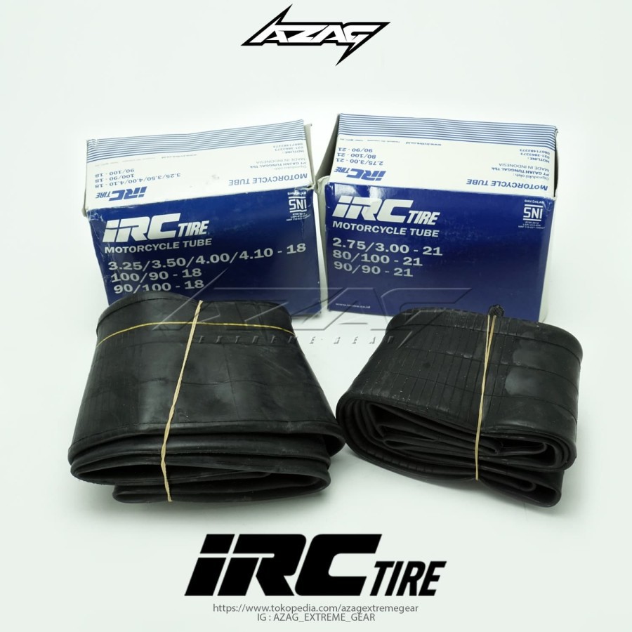 BAN DALAM IRC DEPAN BELAKANG UNTUK CROSS TRAIL UKURAN RING 21-18