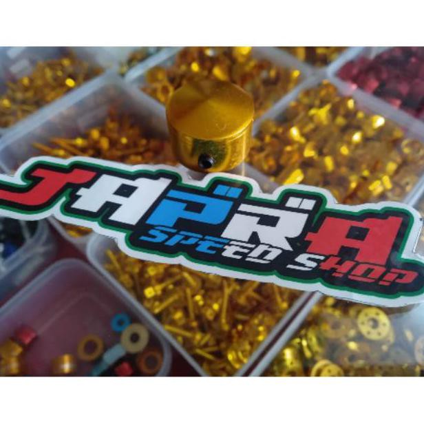 Aksesoris Tutup Baut Monel Ukuran Baut 17 Variasi Cnc Motor Mio Beat Vario Nmax Vixion Ninja Variasi