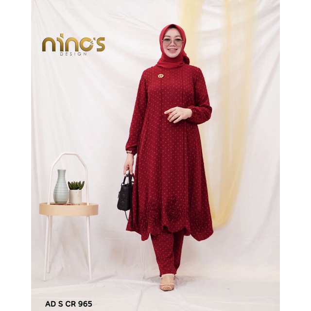 Ready Stelan Tunic dan Celana AD-S-CR-0965 ori by ninos design