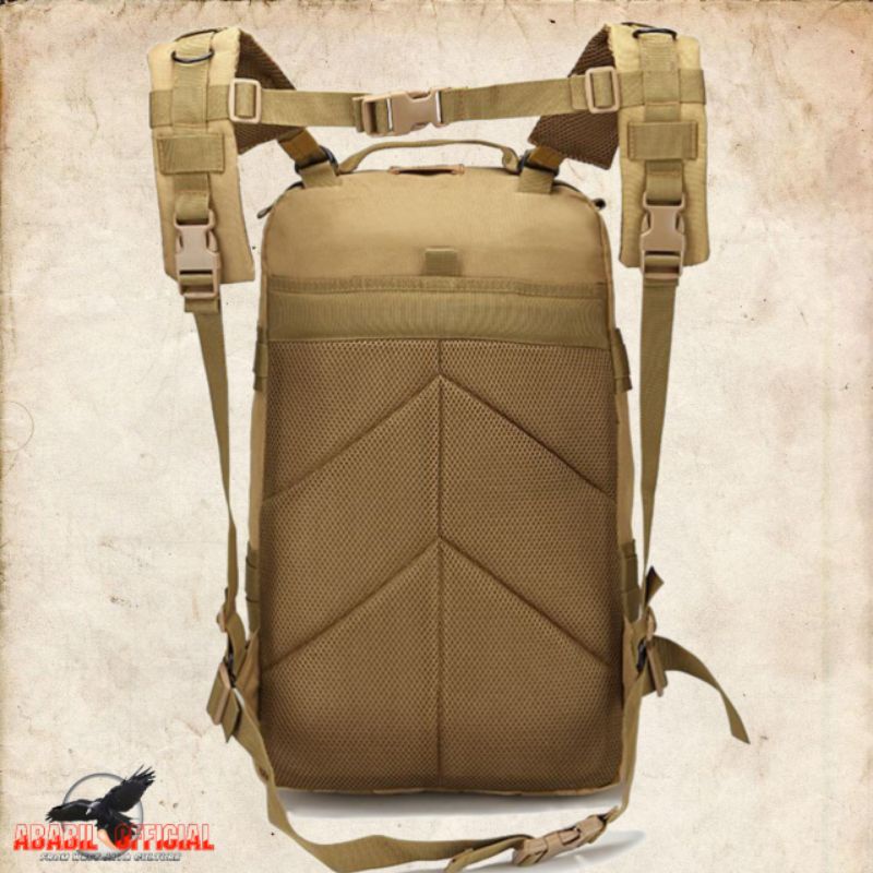 TAS RANSEL LIBANON PRIA CREAM/KHAKI KAPASITAS 50L JUMBO