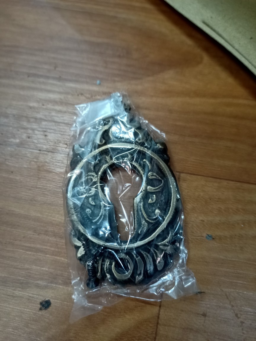 2pcs Lubang Kunci Pintu Kuningan - Lubang Kunci Motif Gunungan - Lubang Kunci Kuningan