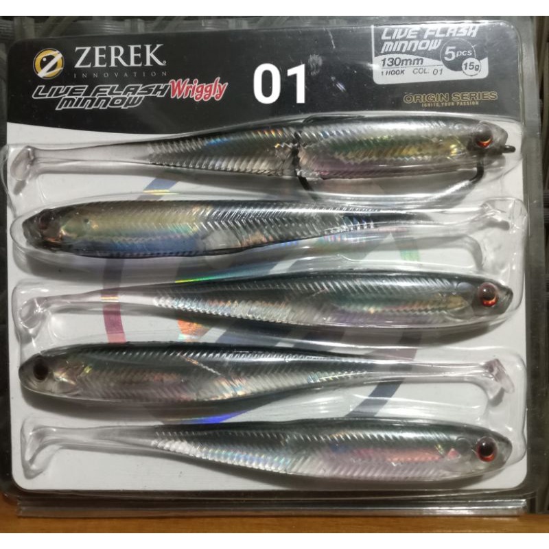Soft Lure Zerek Live flash Minnow Wriggly 13cm