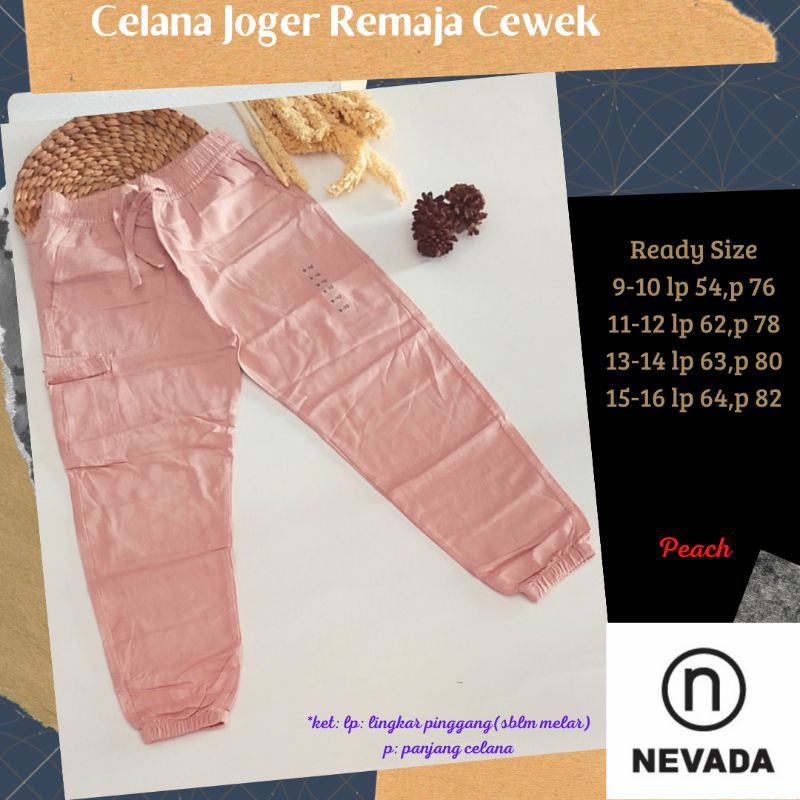 Celana joger anak Remaja cewek Nevada