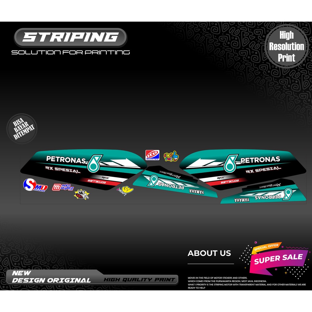 striping rx spesial variasi petronas racing