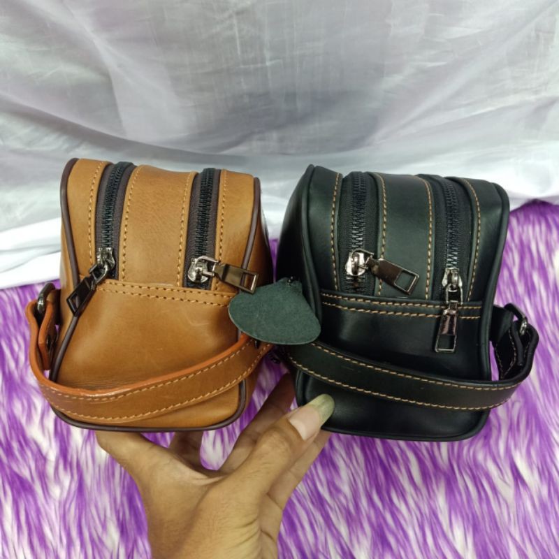 KICKERS CLUTCH BAG ORIGINAL LEATHER HIGH QUALITY