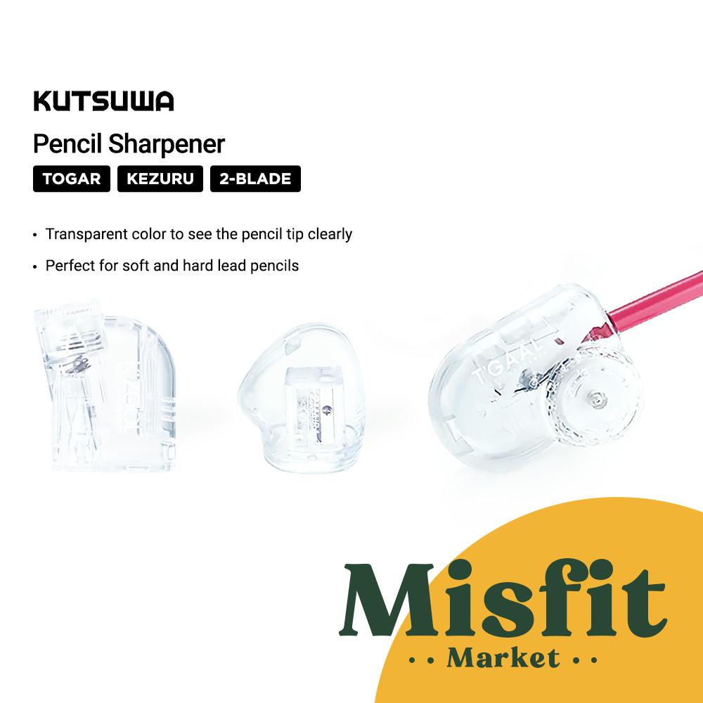 

KUTSUWA Pencil Sharpener 2-BLADE / KEZURU / TOGAR / 2 WAY Rautan pensil
