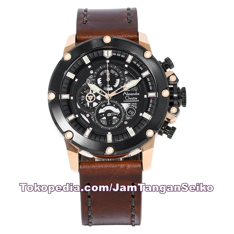 Jam Tangan Pria Alexandre Christie AC 6416 MC LBRBA Original Stainless