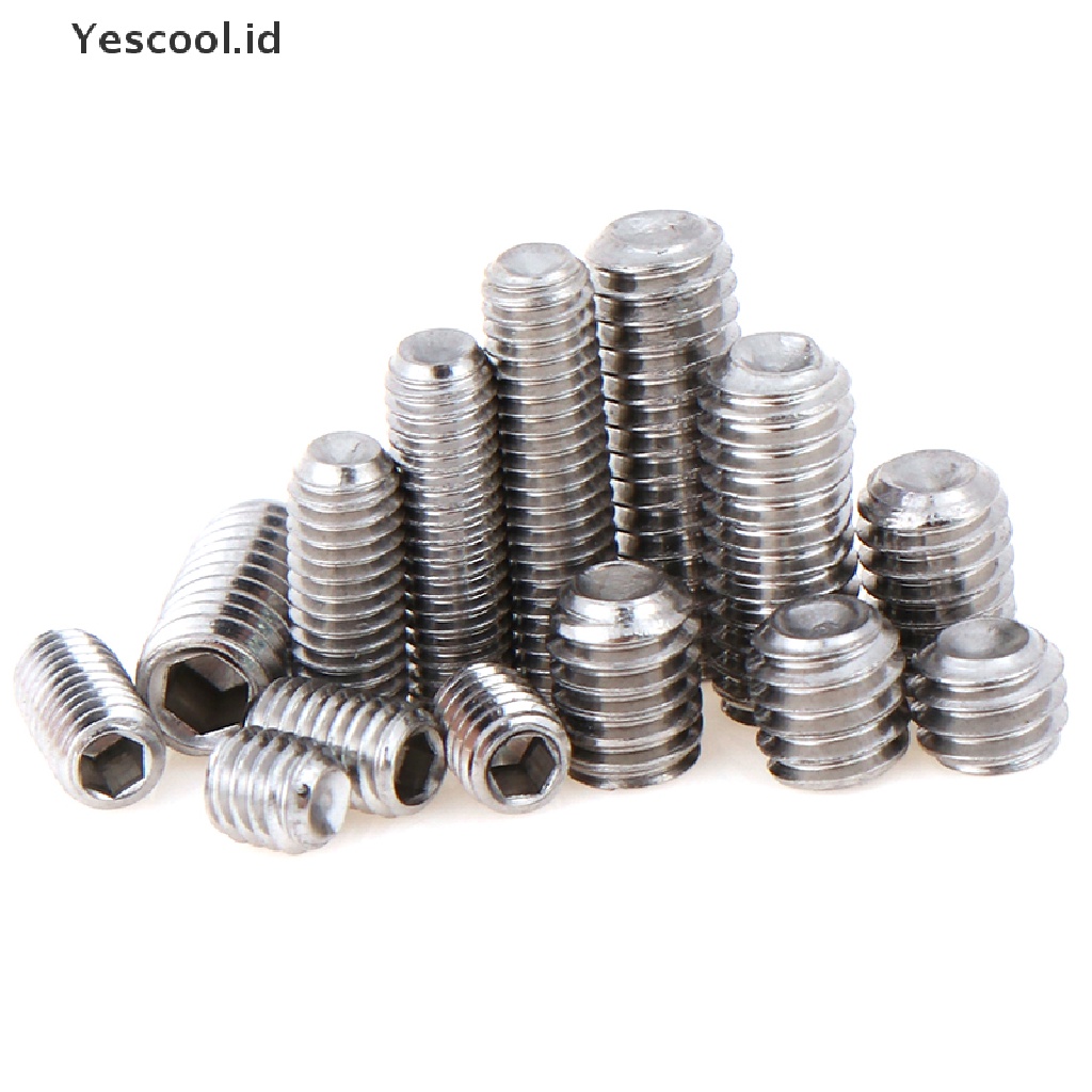 50 Pcs / Set Sekrup Hex M3 M4 2-35mm Bahan Stainless Steel